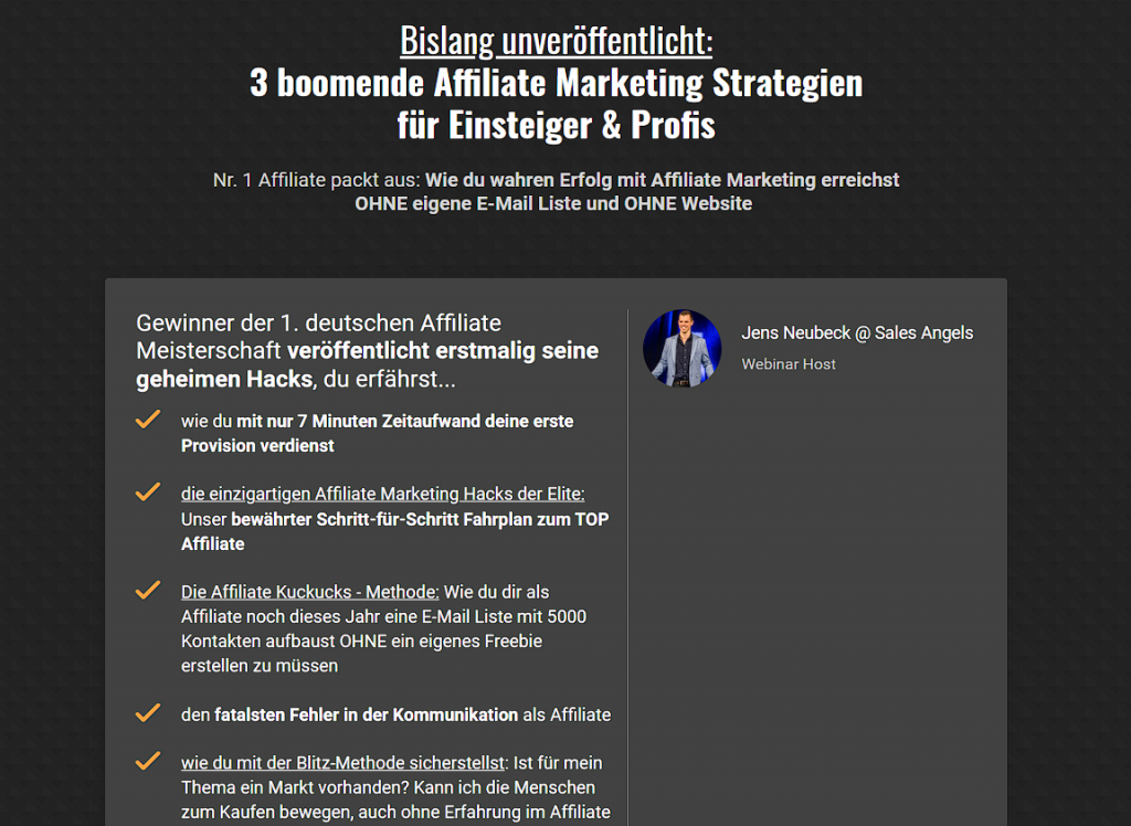 Affiliate Profit Coaching Erfahrungen