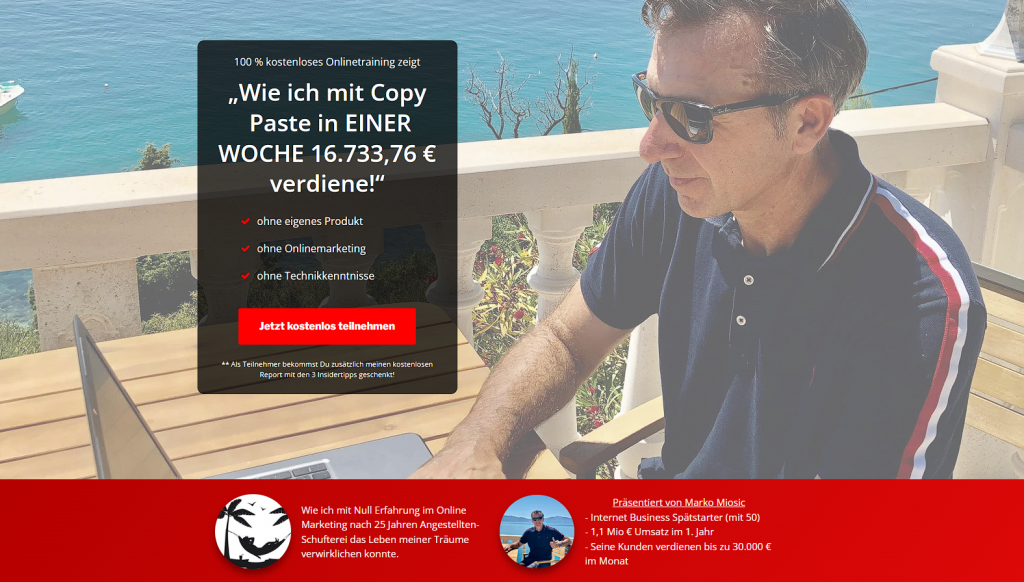 Copy Paste Success Masterclass Erfahrungen