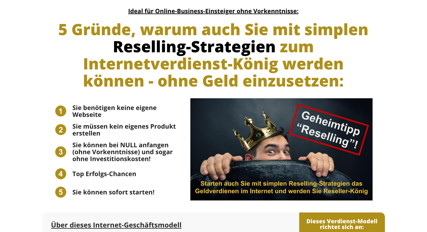 Der Reseller König Plus Erfahrungen