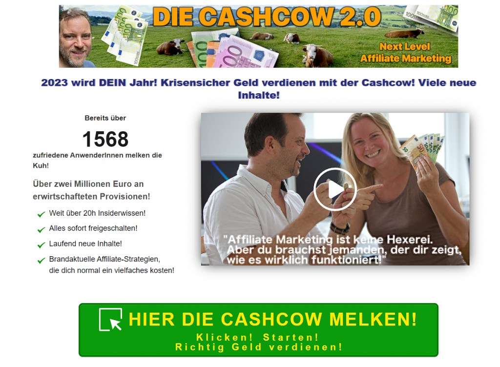 Die Cashcow 2.0 von Wolfgang Mayr Erfahrungen