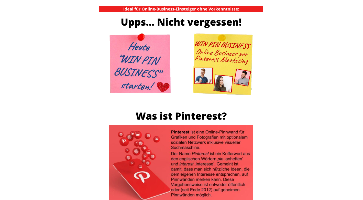 Win Pin Business Erfahrungen