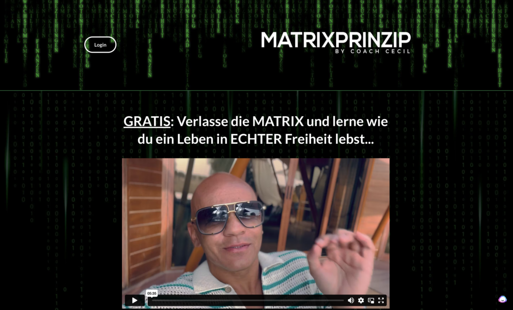 Matrixprinzip von Coach Cecil Erfahrungen