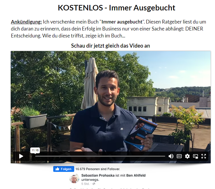 Immer ausgebucht Erfahrungen