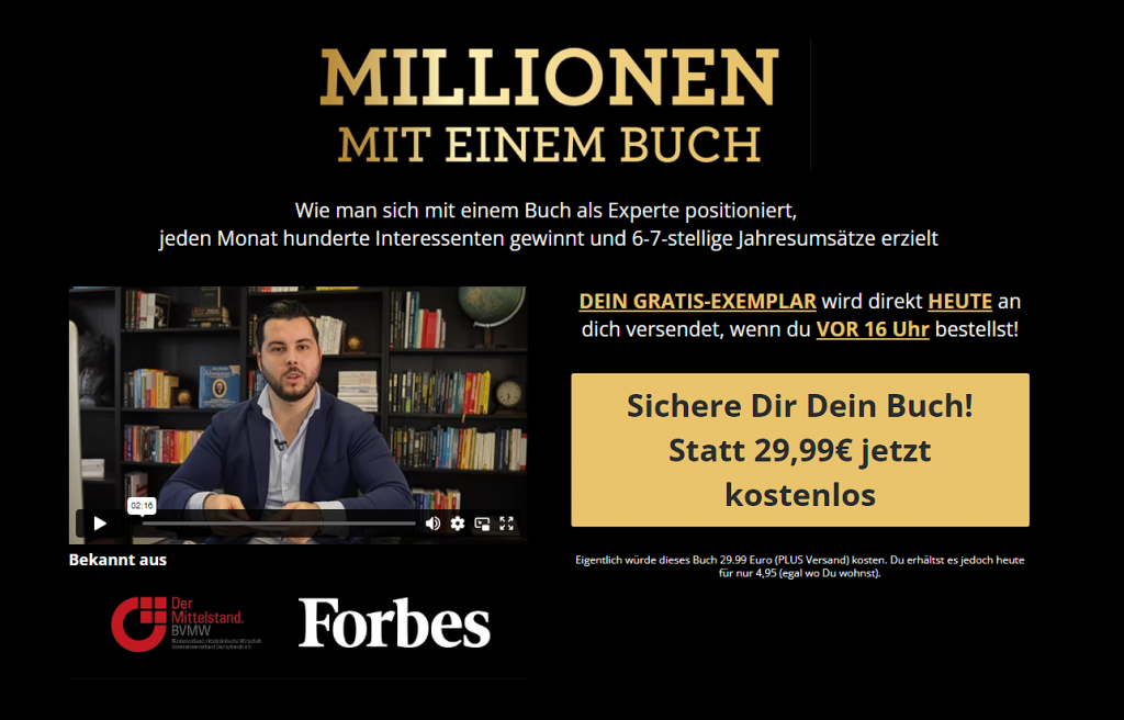 Millionen mit einem Buch Erfahrungen