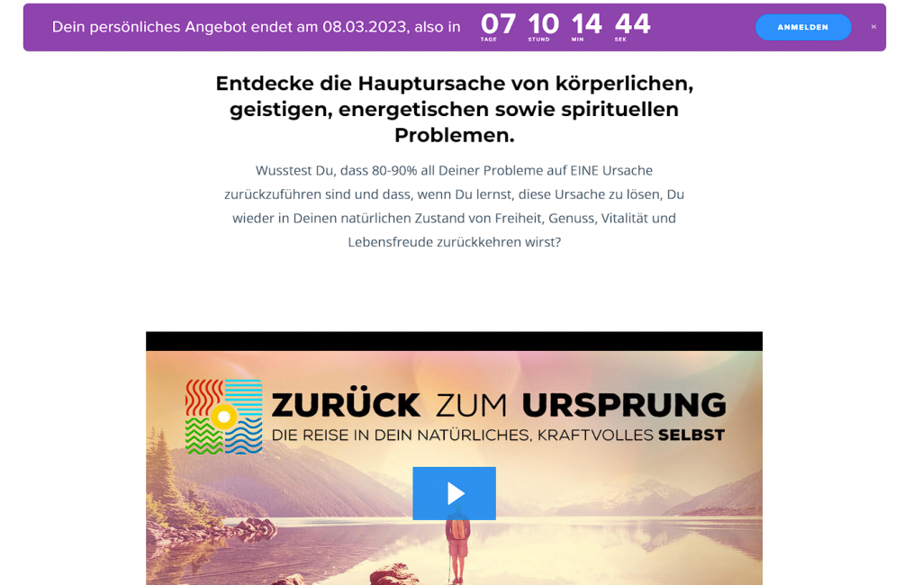 Zurück zum Ursprung Erfahrungen