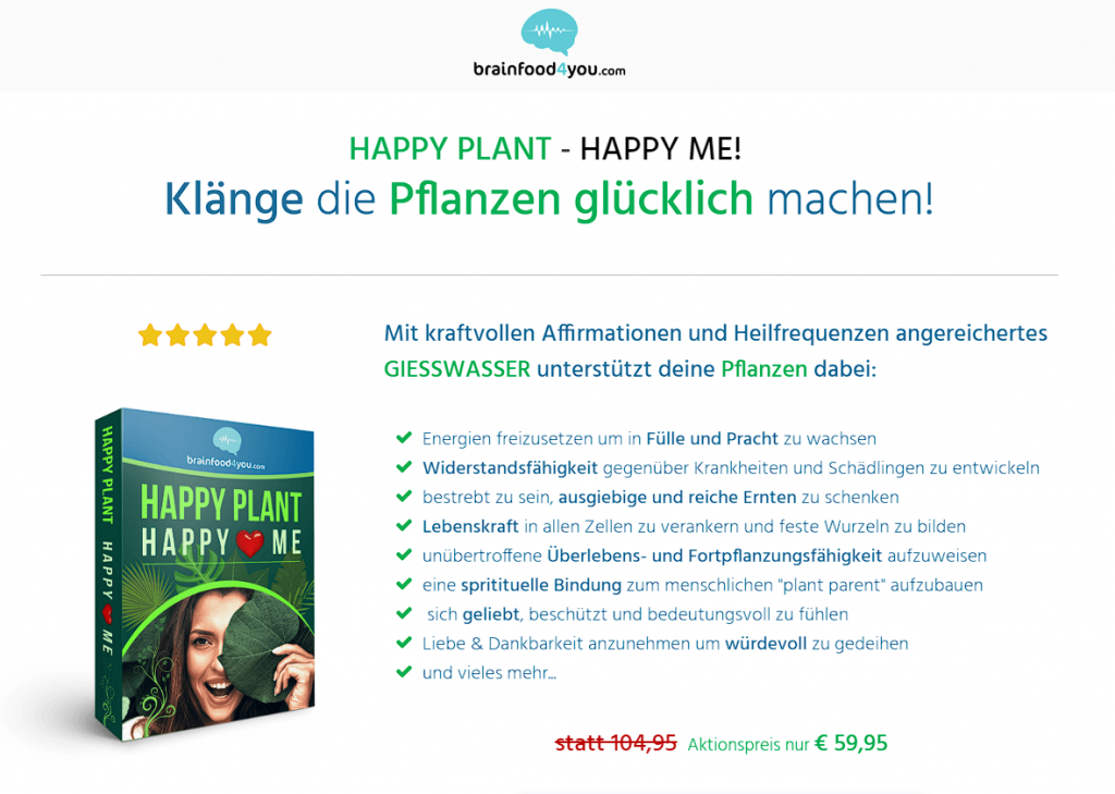 Happy Plant - Happy Me Erfahrungen