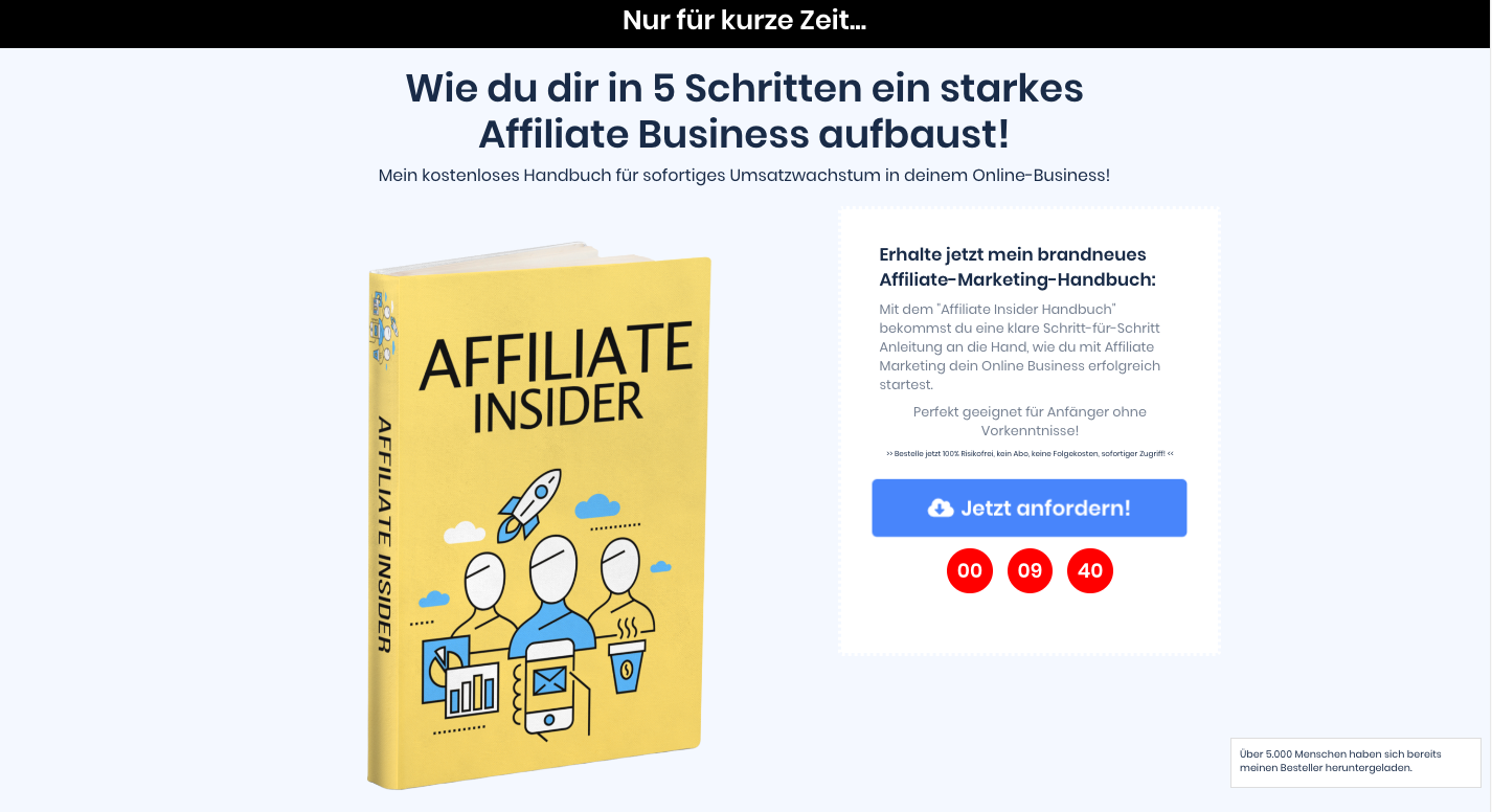 Affiliate Insider Handbuch Erfahrungen