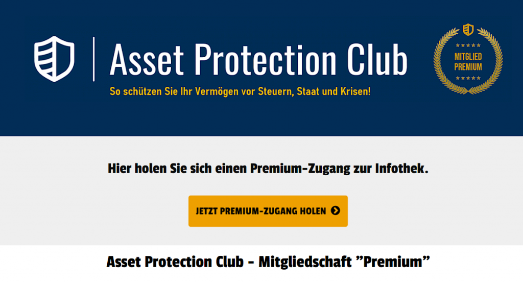 Asset Protection Club Erfahrungen