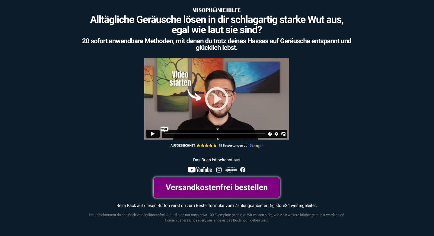 Ich hasse Geräusche Erfahrungen