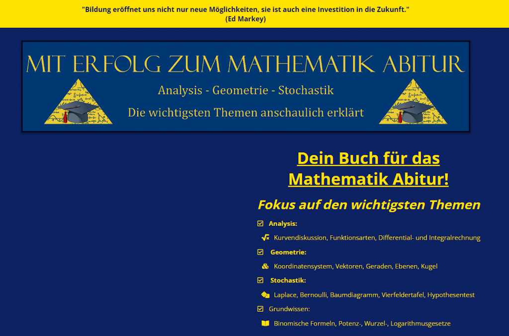 Mit Erfolg zum Mathematik Abitur Erfahrungen