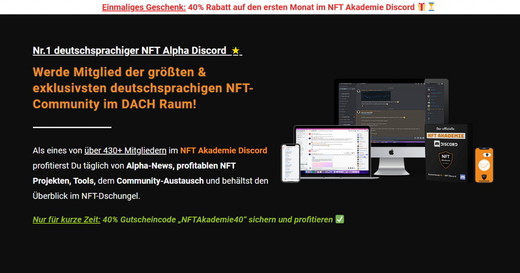NFT Akademie Discord Erfahrungen