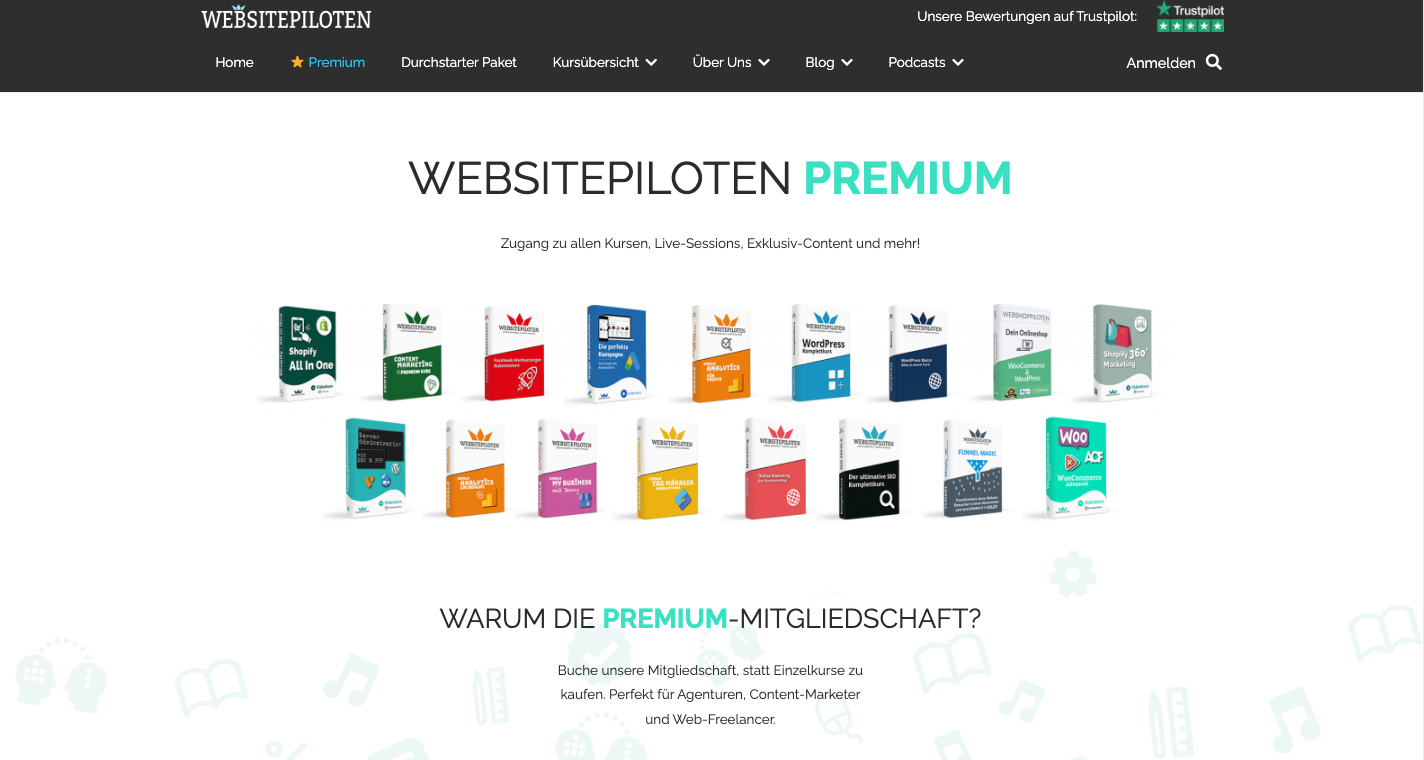 Websitepiloten - Premium Mitgliedschaft Erfahrungen