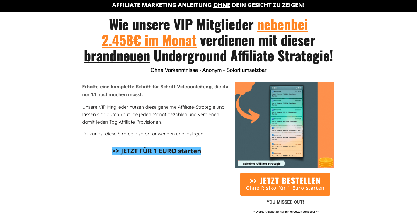 Youtube Shorts Affiliate Strategie Erfahrungen