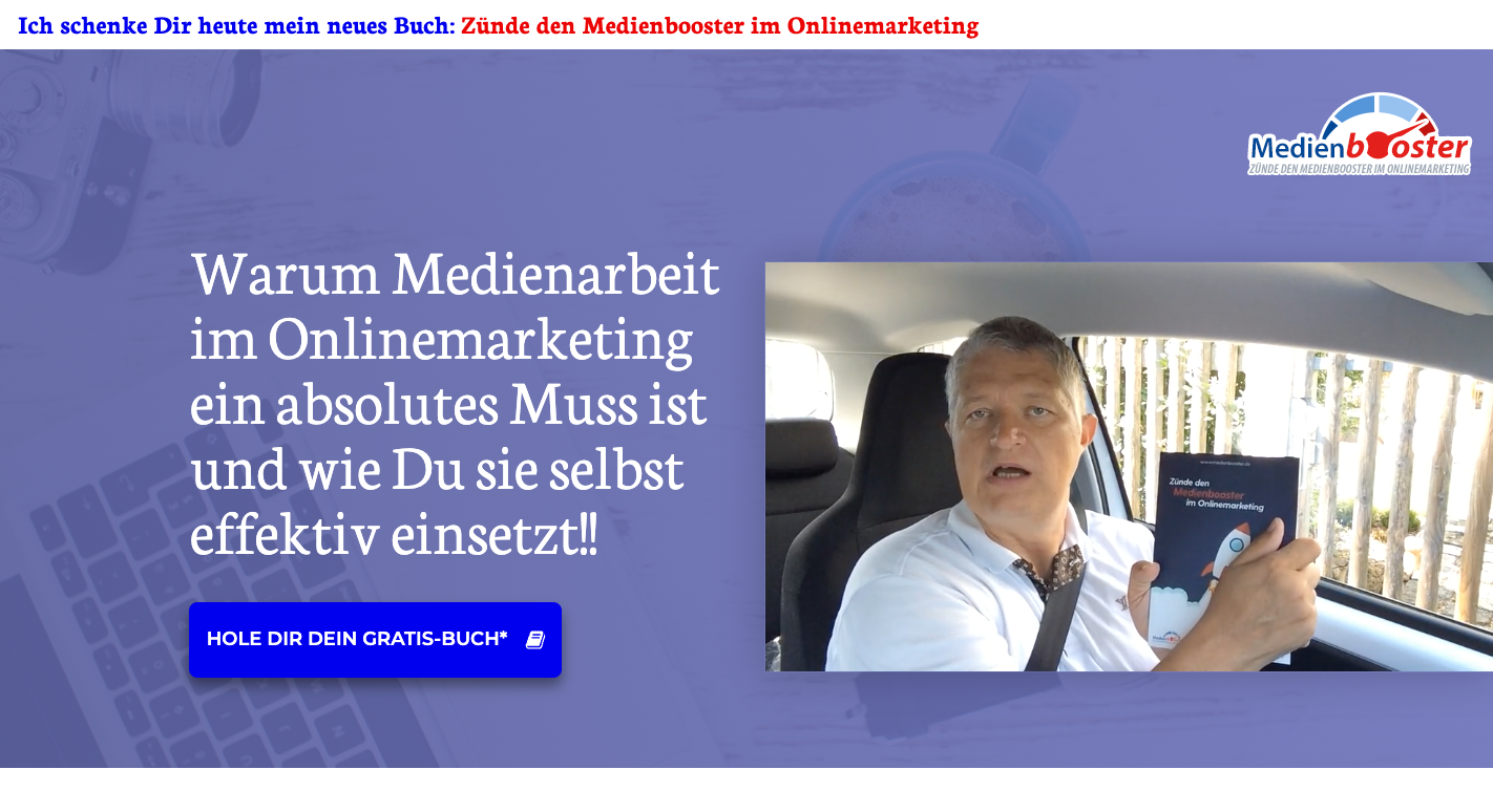 Zünde den Medienbooster im Onlinemarketing Erfahrungen