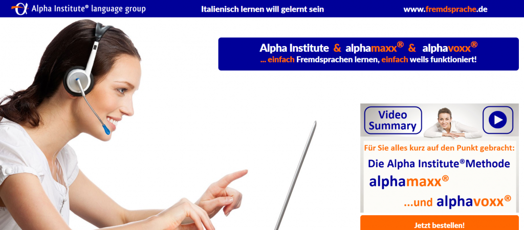 Alpha Institute Language Group: Alphamaxx Italienisch Erfahrungen