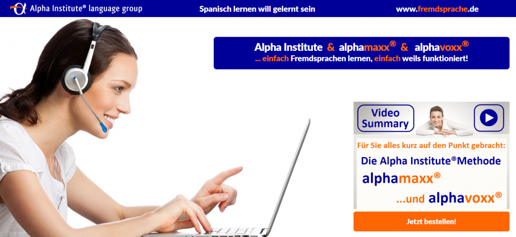 Alpha Institute Language Group: Alphamaxx Spanisch Erfahrungen