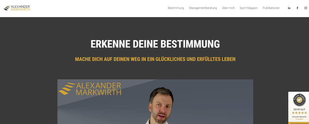 Erfahre deine Bestimmung Erfahrungen
