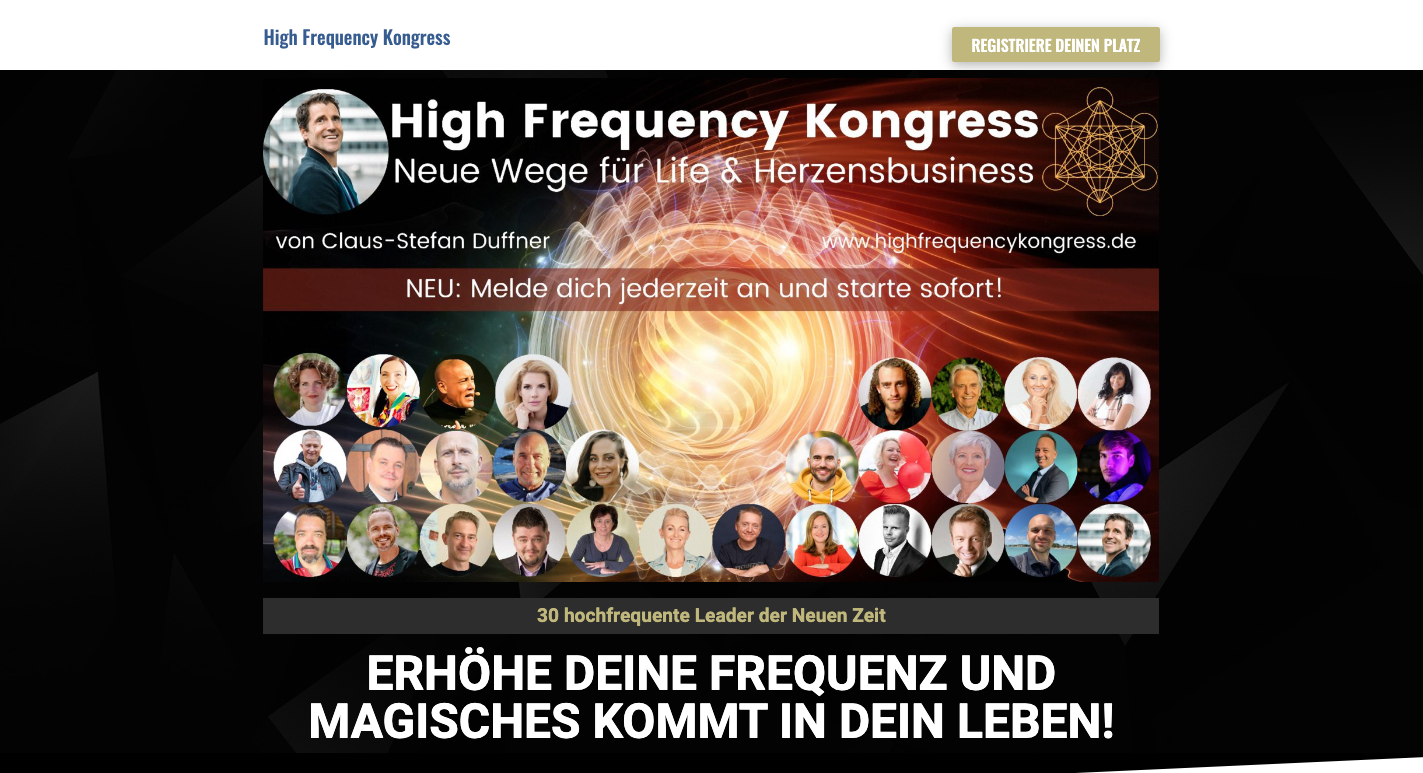 High Frequency Kongress Erfahrungen