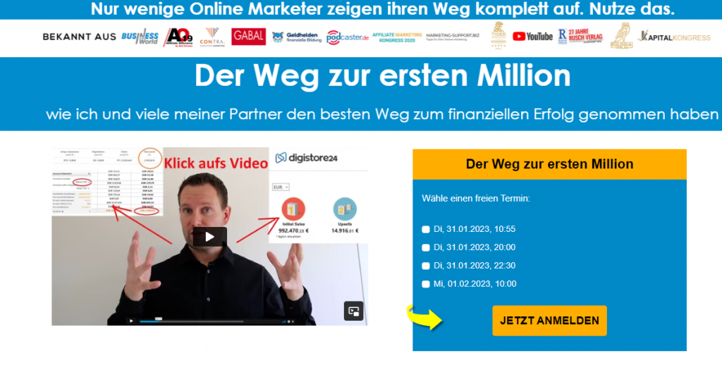 Million Euro Baby Video Kurs Erfahrungen