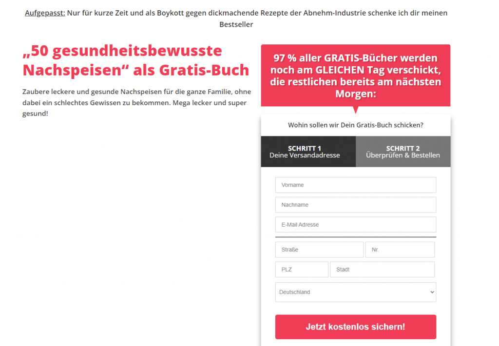 50 gesundheitsbewusste Nachspeisen Buch Erfahrungen