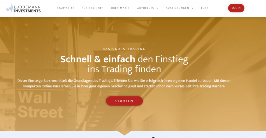 Basiskurs Trading von Mario Lüddemann Erfahrungen