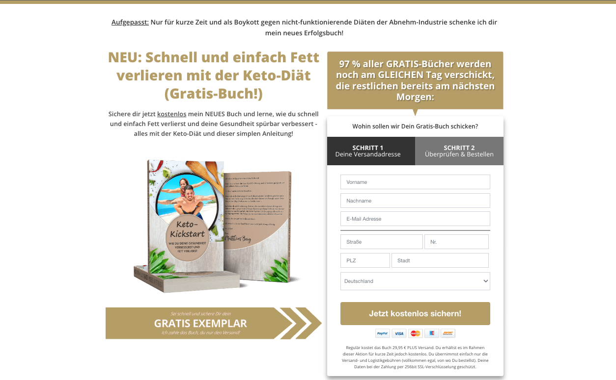 Keto Kickstart Buch Erfahrugnen Cover Picture