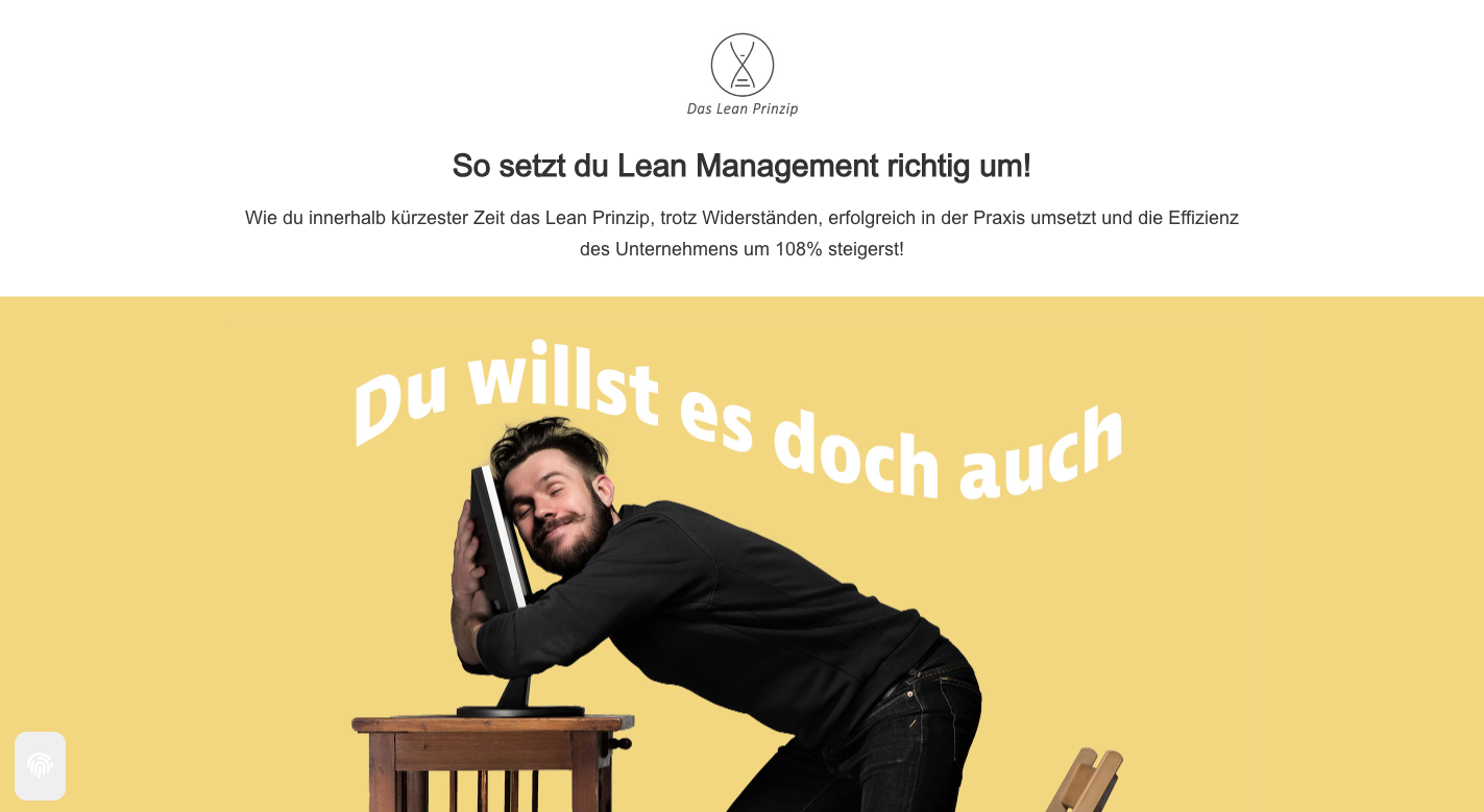 Das Lean Prinzip Erfahrugnen Cover Image