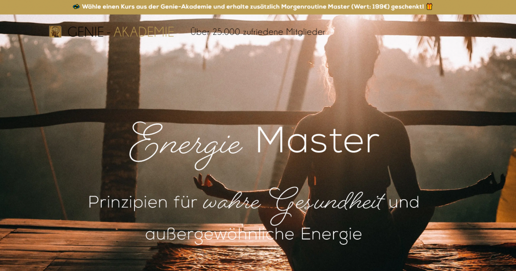 Energiemaster von Maxim Mankevich Erfahrungen