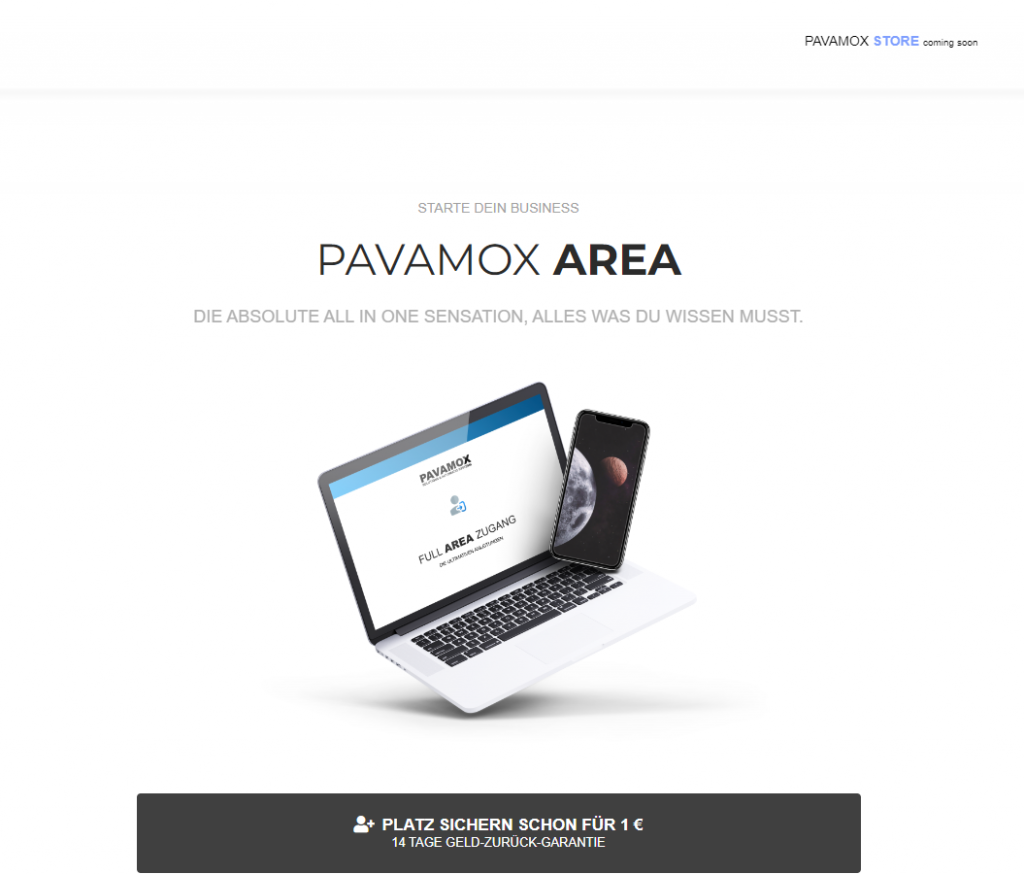 Pavamox Full Area Business Anleitung Erfahrungen