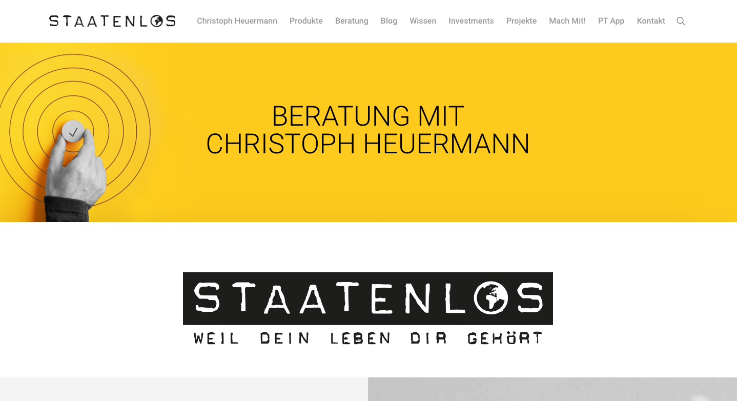 Staatenlos Beratung mit Christoph Heuermann Erfahrungen