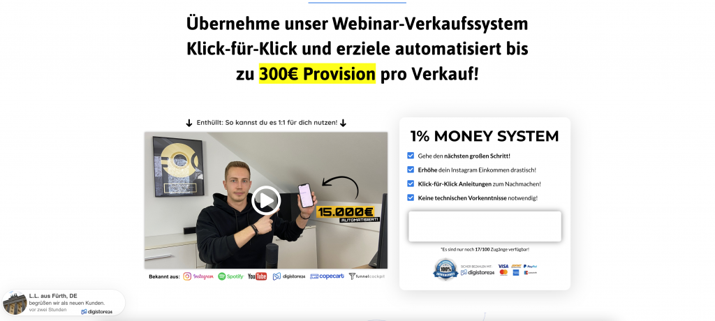 1% Money System Erfahrungen