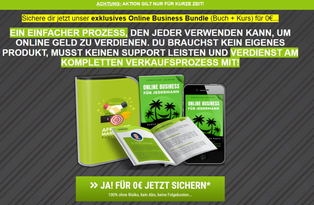 Online Business für Jedermann Erfahrungen