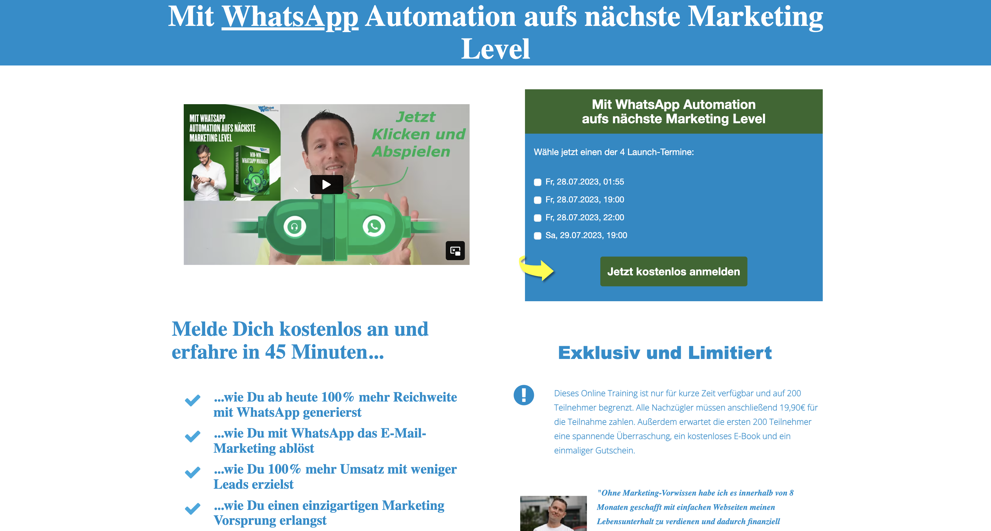 WhatsApp Manager von Lars Pilawski Erfahrugnen Cover Picture