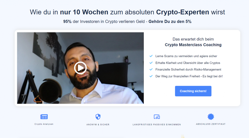 Crypto Masterclass Coaching von Crypto Heroes Erfahrungen