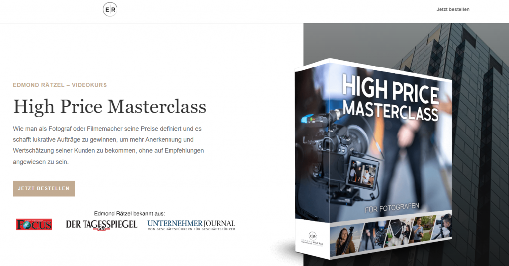 High Price Masterclass Erfahrungen