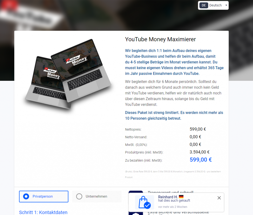 YouTube Money Maximierer Erfahrungen