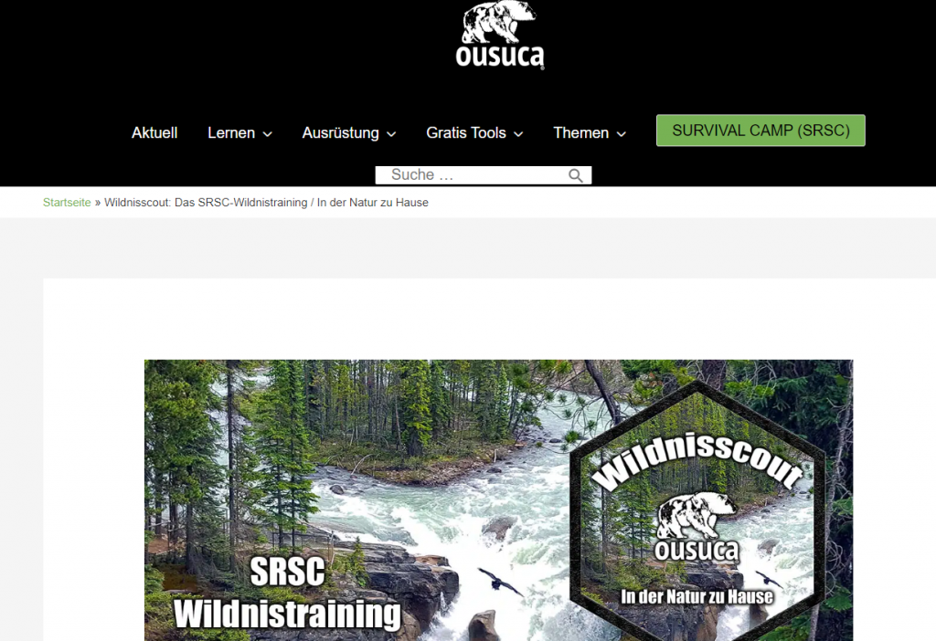 Wildnisscout SRSC Wildnistraining Erfahrungen