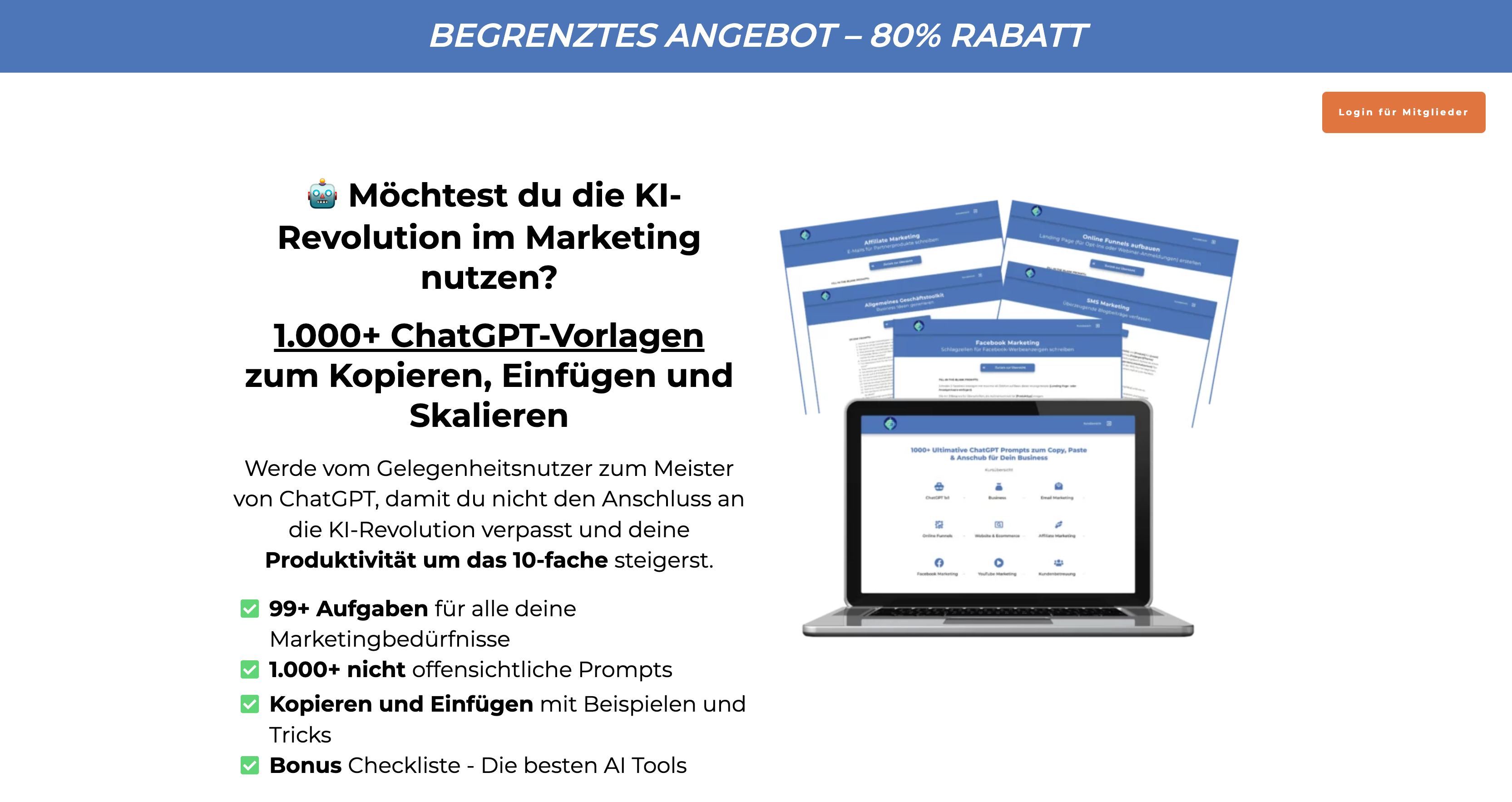 ChatGPT Prompts für Marketer Erfahrugnen Cover Picture