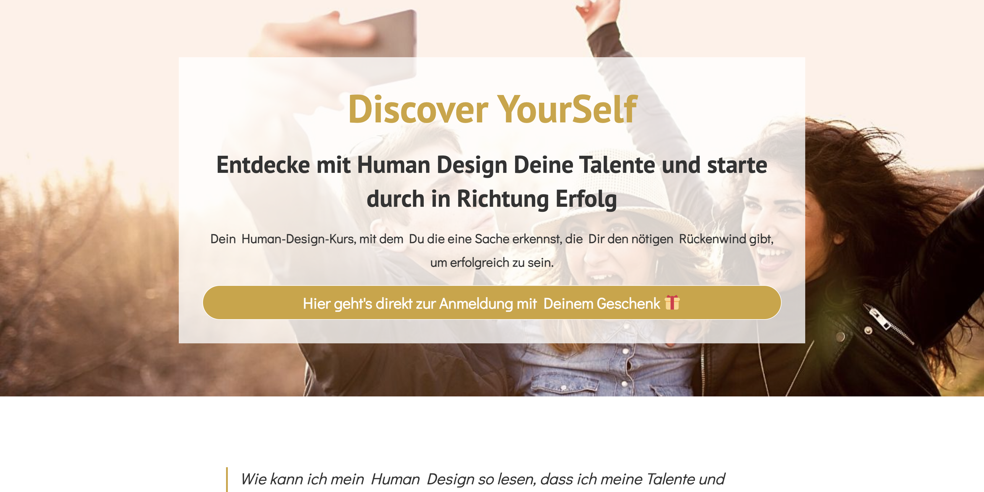 Discover YourSelf von Eva Fischer Erfahrugnen Cover Picture