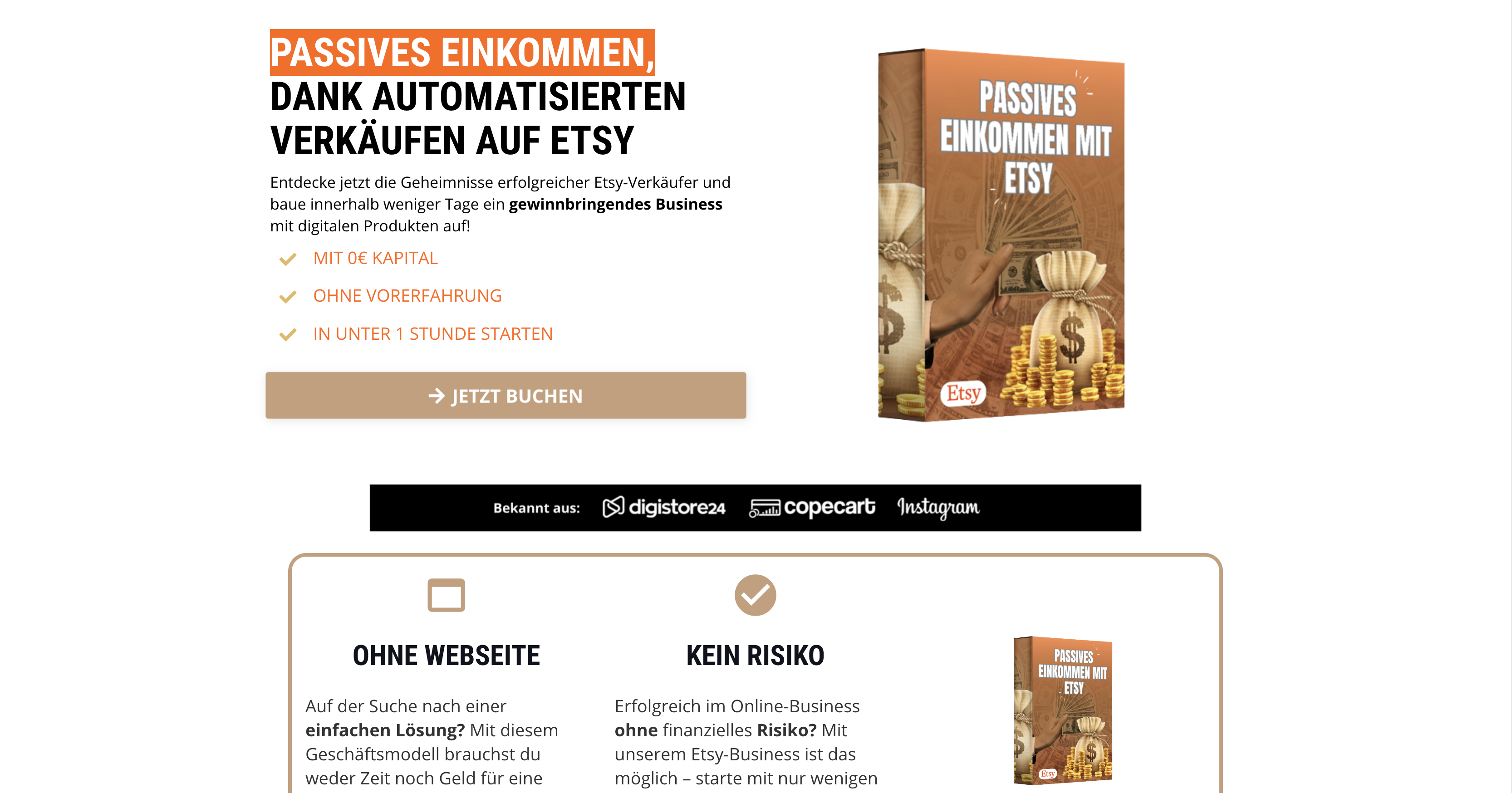 Geld verdienen mit Etsy Erfahrugnen Cover Picture