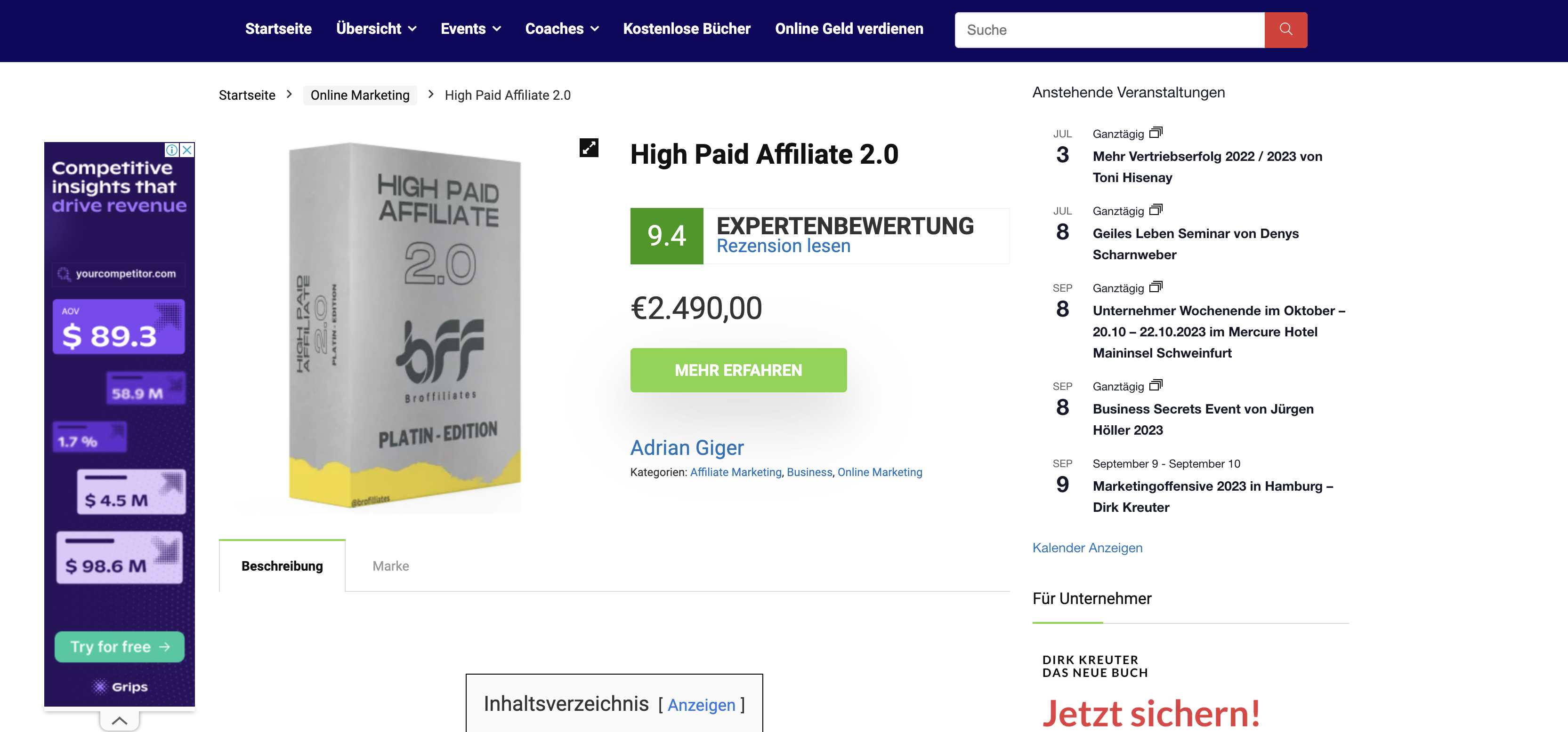 High Paid Affiliate 2.0 Erfahrugnen