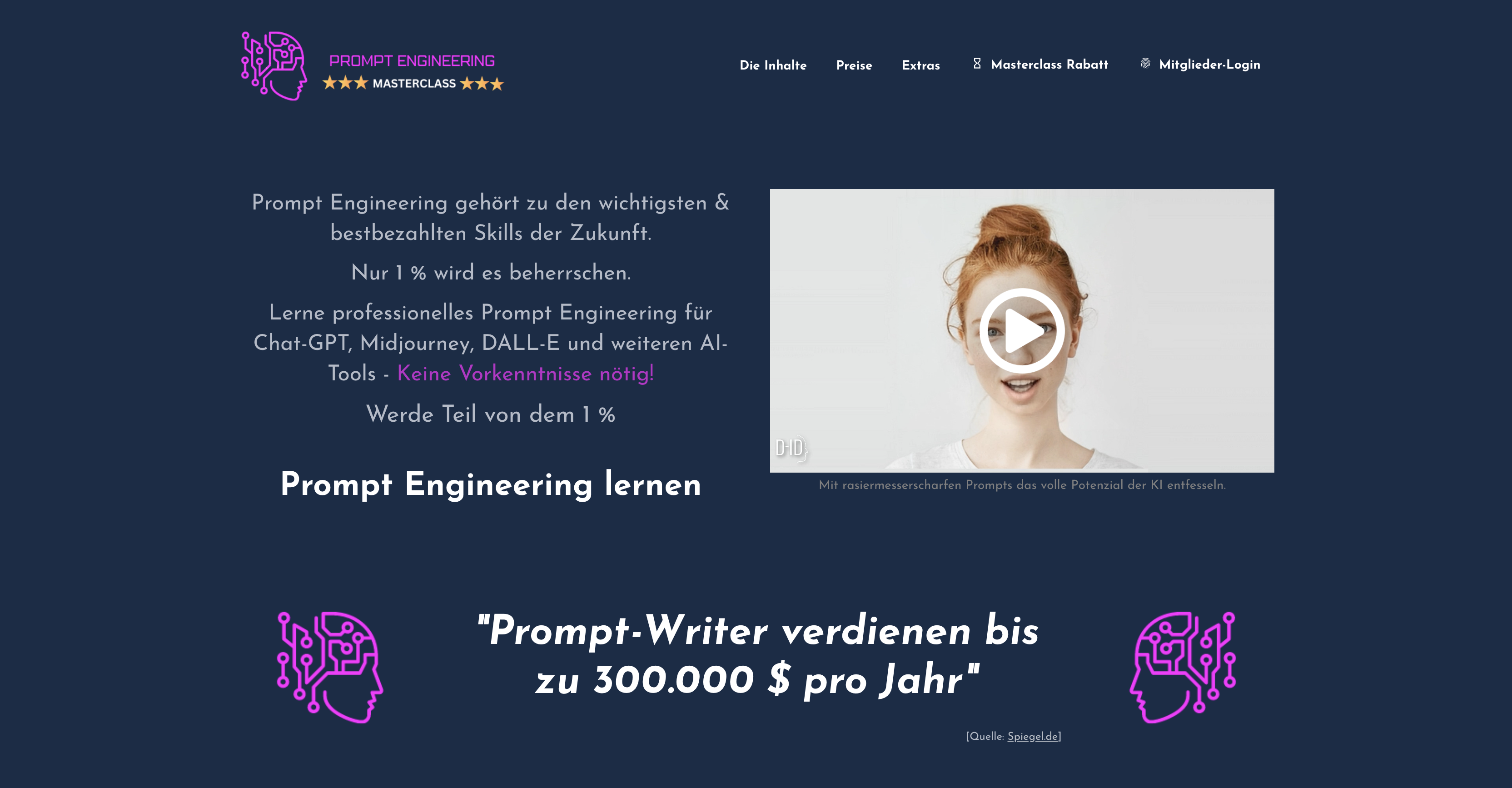 Prompt Engineering Masterclass Erfahrugnen