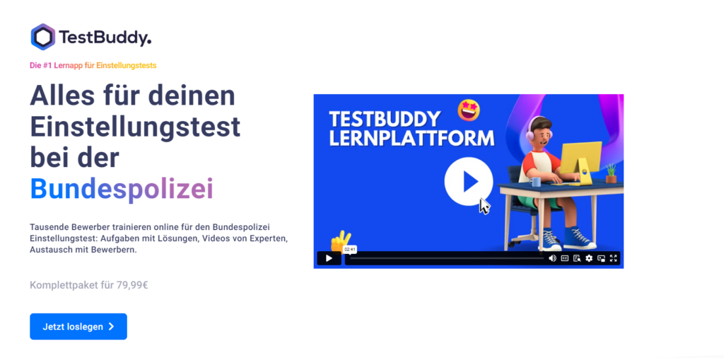 Testbuddy Bundespolizei Einstellungstest Erfahrungen