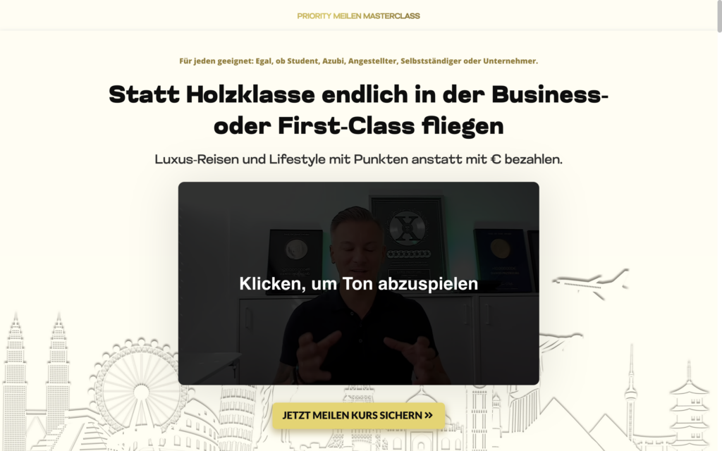 Priority Meilen Masterclass - Finest Audience