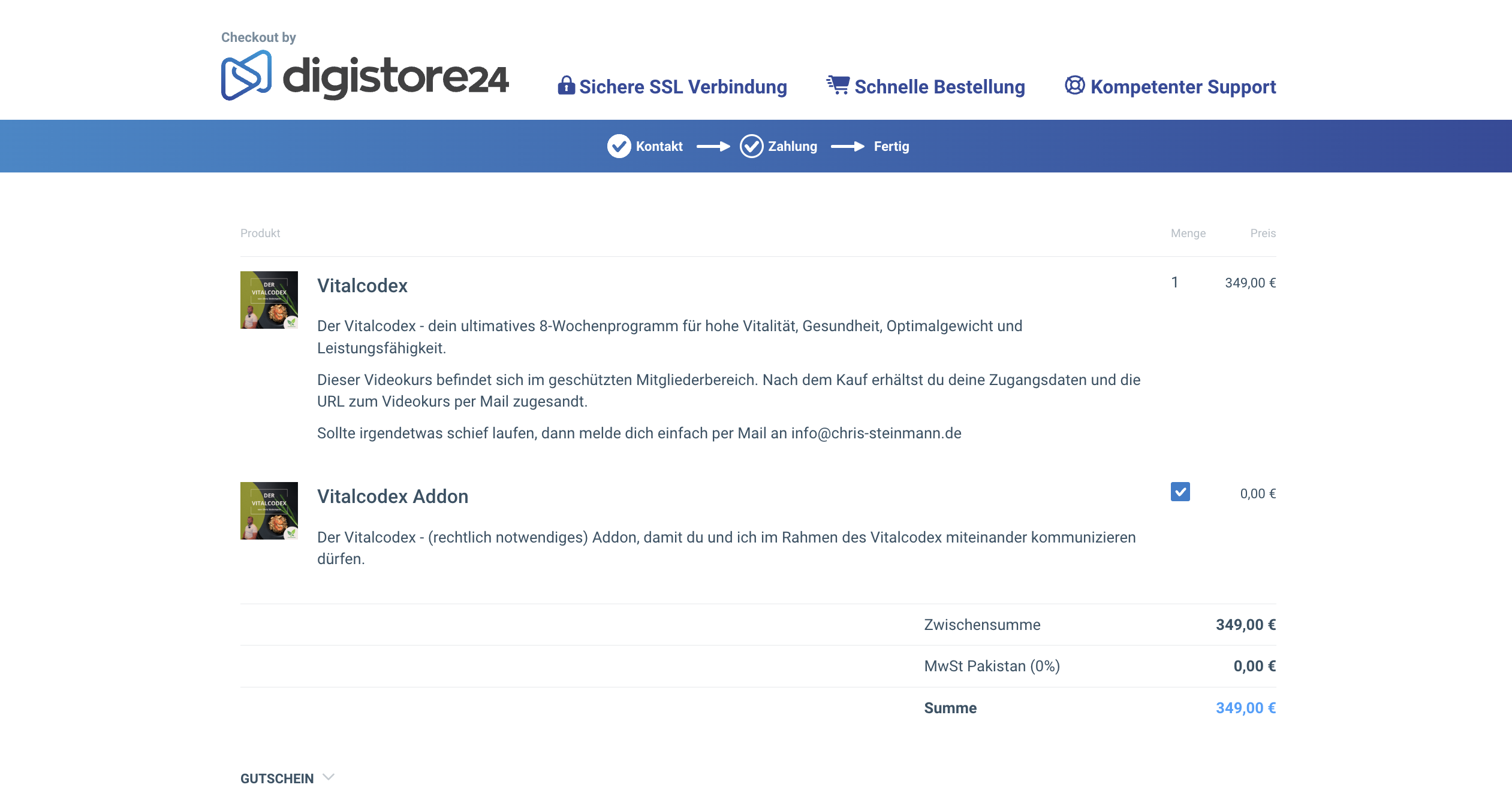 Der Vitalcodex von Chris Steinmann Erfahrungen