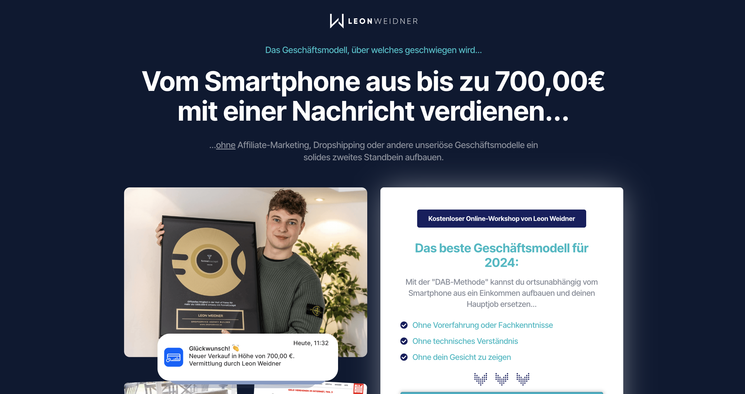 Dropservice Academy von Leon Weidner Erfahrungen