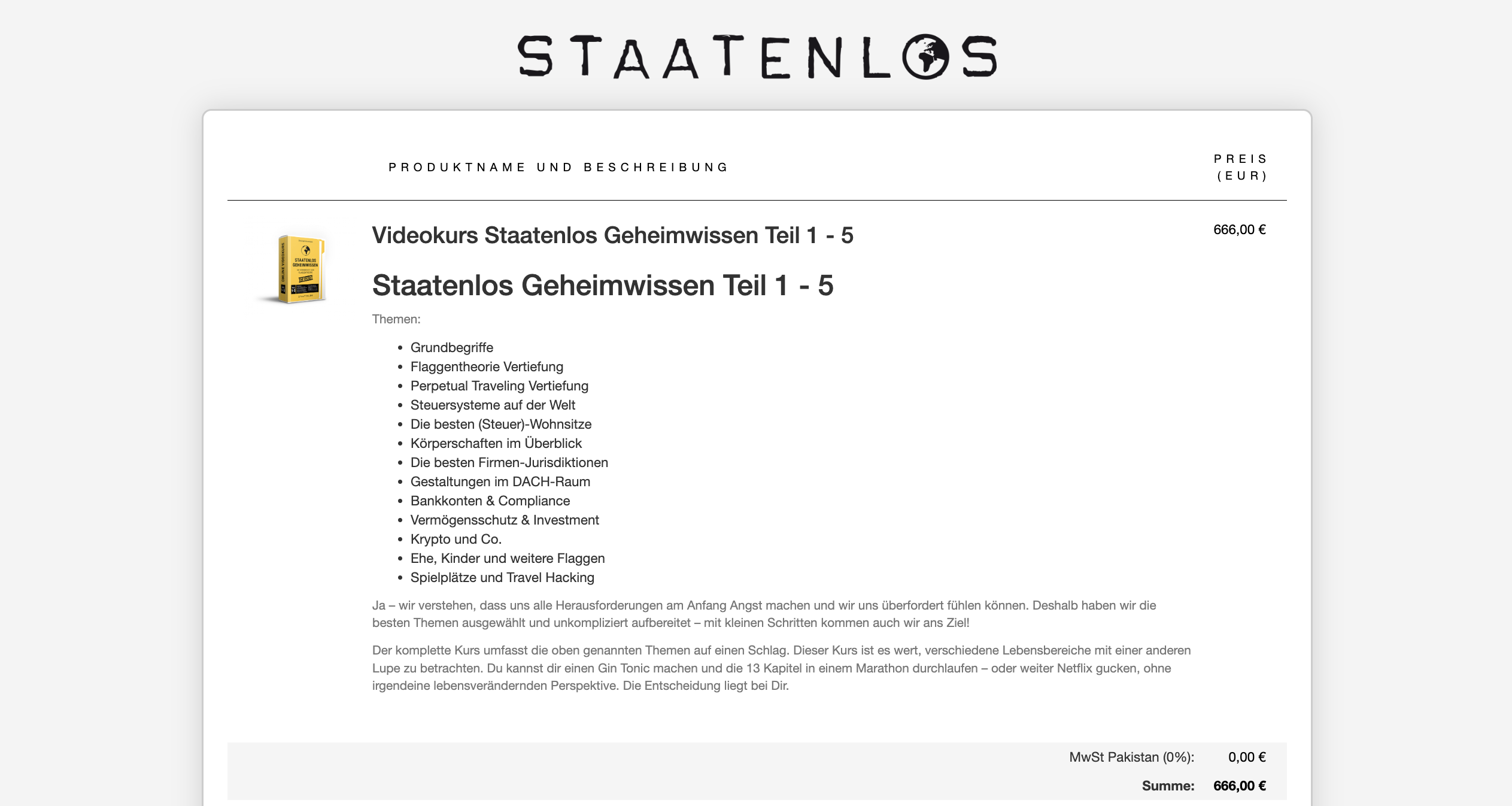 Staatenlos Geheimwissen Videokurs Erfahrungen