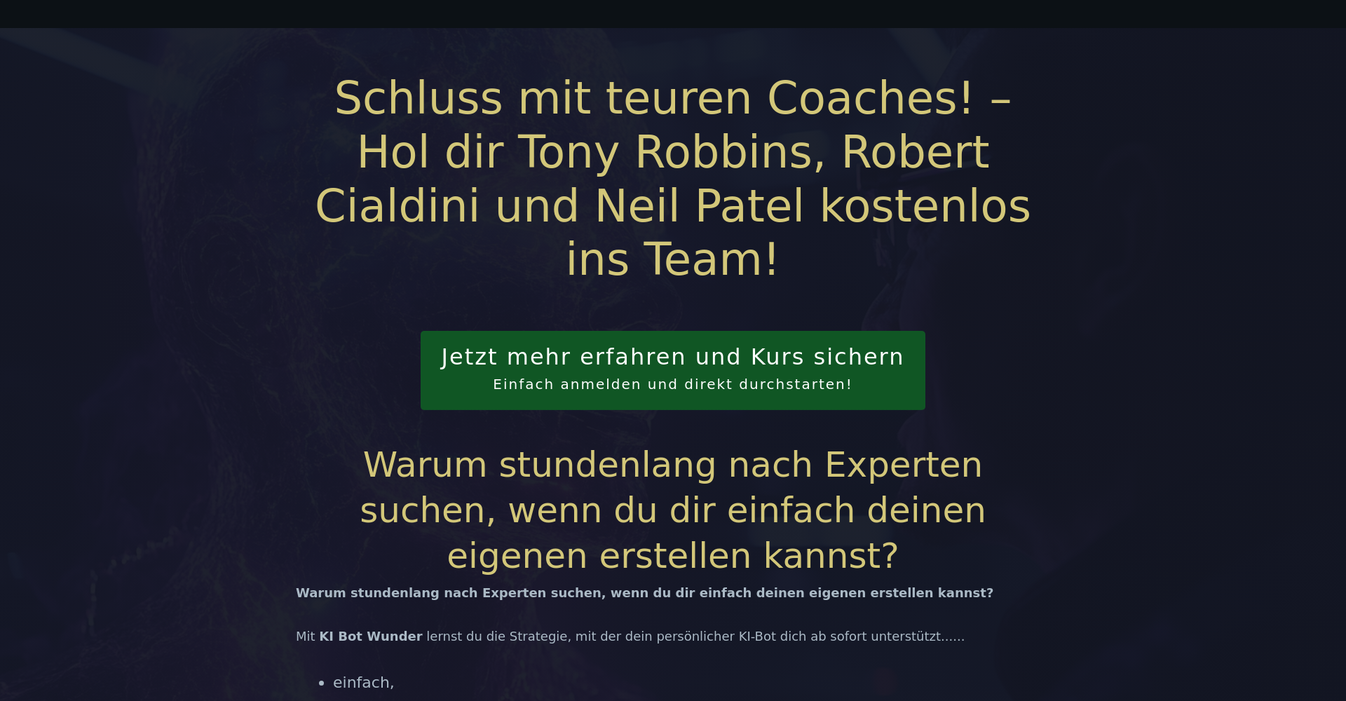 KI Bot Wunder