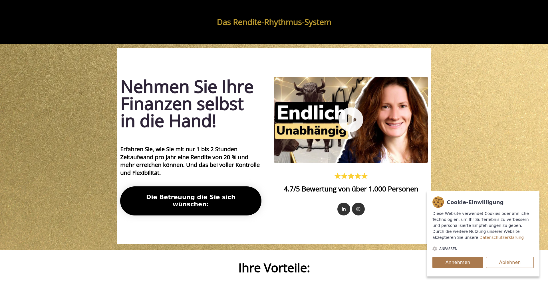 Rendite-Rhythmus-System