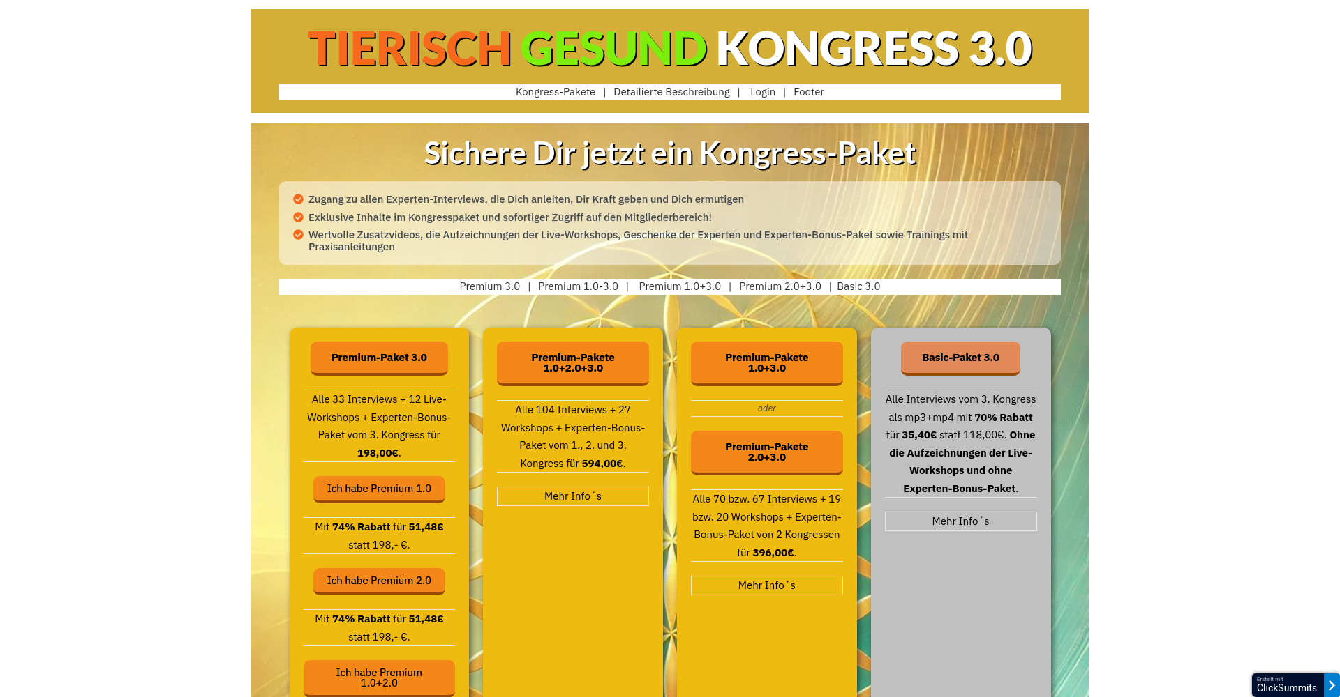Tierisch Gesund Kongress 3.0